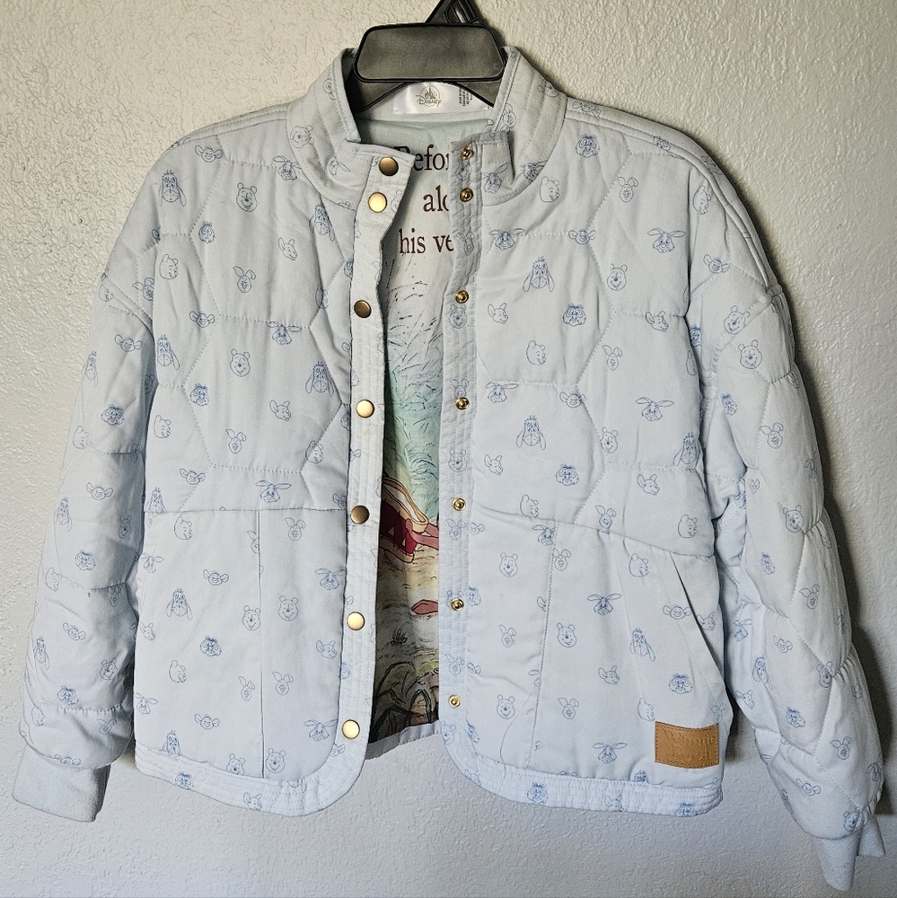 Disney Light Blue Puffer Jacket for Kids